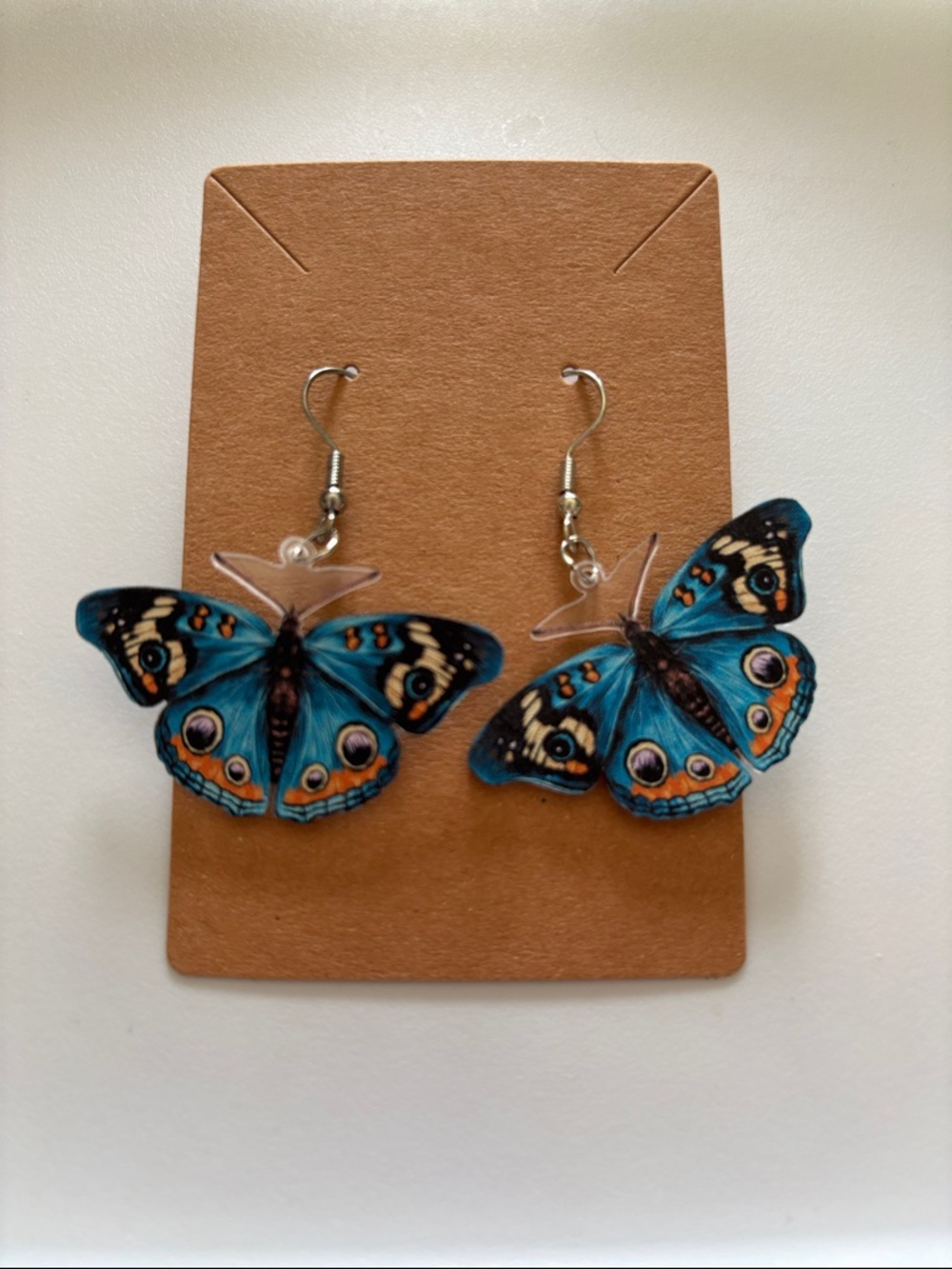 Fashion Jewelry Blue Butterfly Drop Earrings